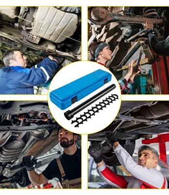 Съемник рулевых тяг в наборе 12 адаптеров разного размера для быстрого снятия и установки тяги (J00122) - фото 3