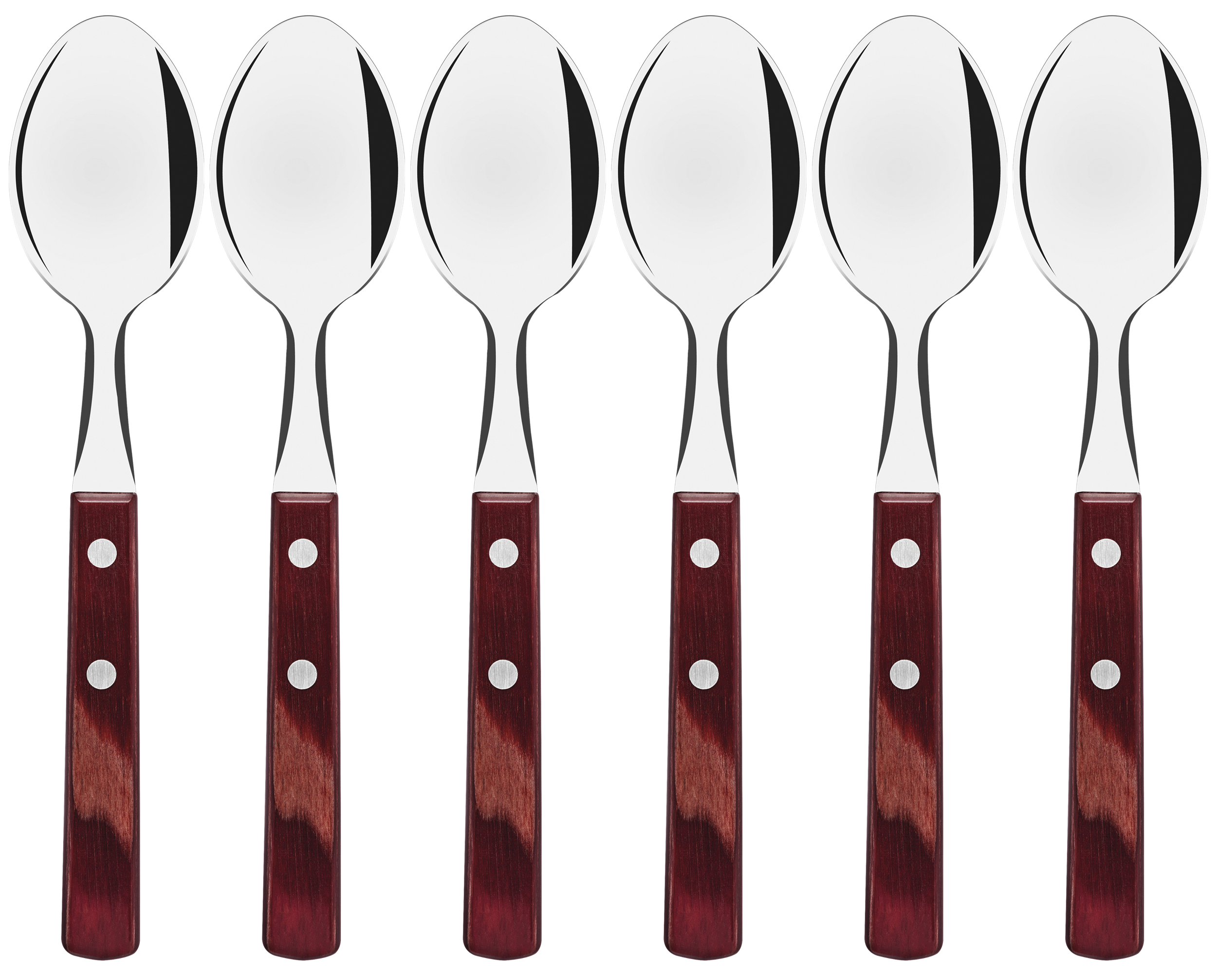 Столовые приборы Tramontina POLYWOOD ложка столовая 6 шт. Красное дерево (UG-21103/670)
