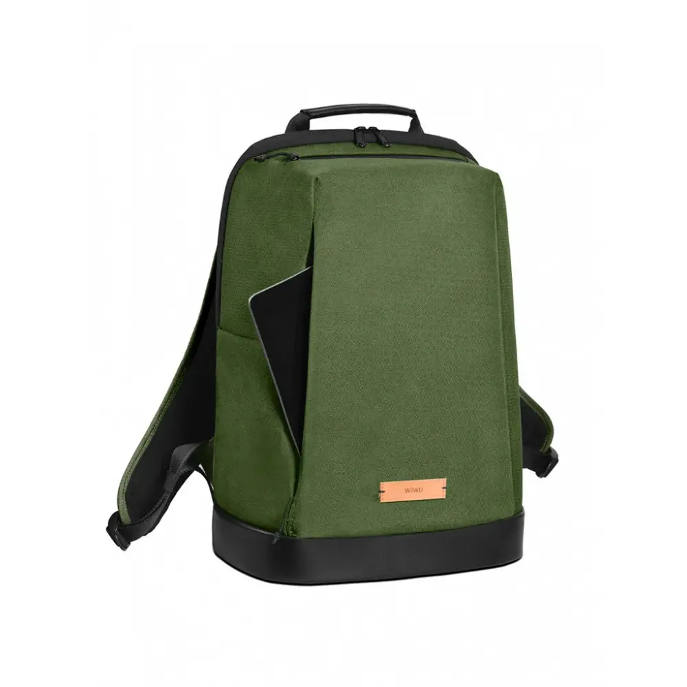 Рюкзак для ноутбука WIWU Elite Backpack із захистом від вологи з поліестеру 15,6" Зелений (48417)