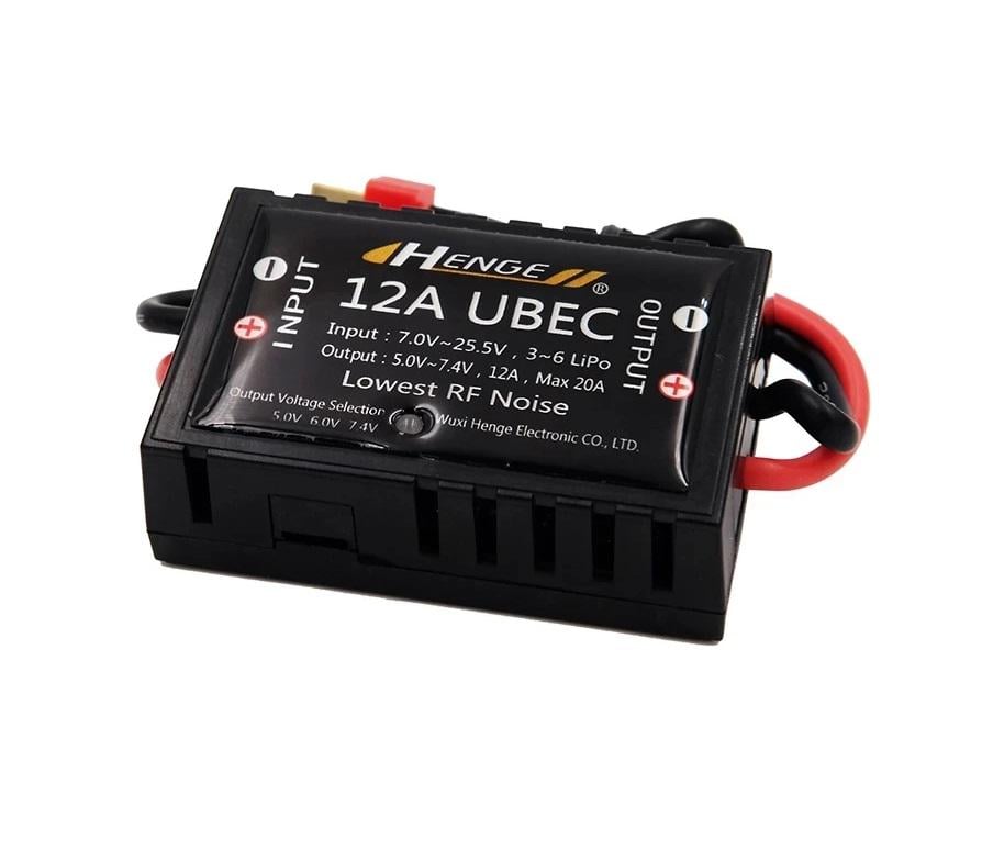 Регулятор питания HENGE UBEC 12A XT60 2-6S понижающий 7-25,5V TO 5V 6V 7,4V Lowest RF Noise (00-00026388)