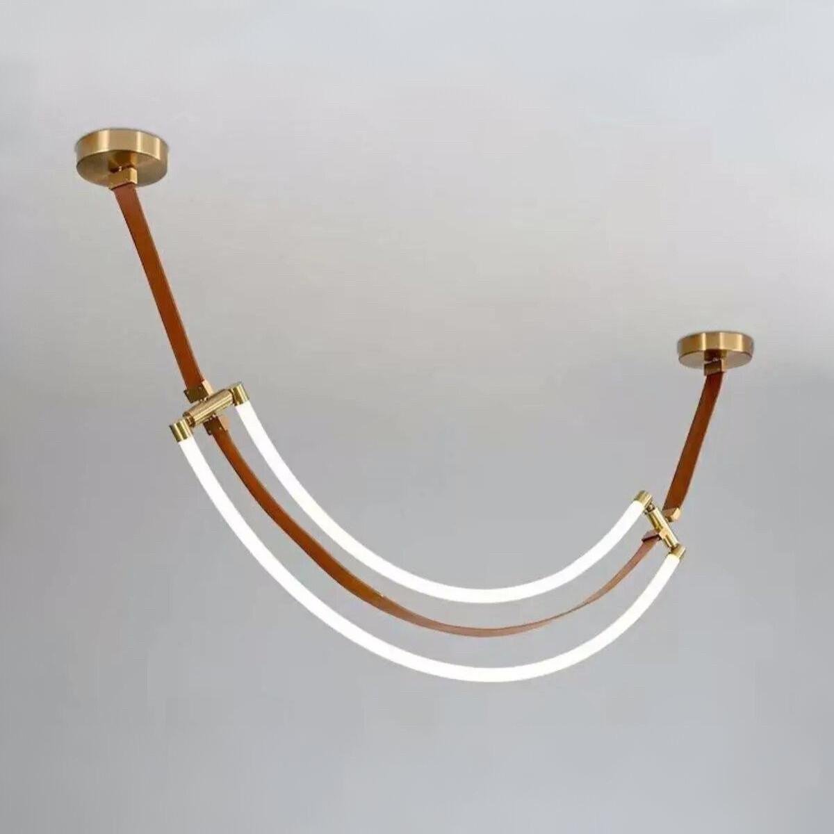 Люстра світлодіодна Valeso з двома джерелами світла 45W 4000К Коричневий (THD63224-1200 45W)