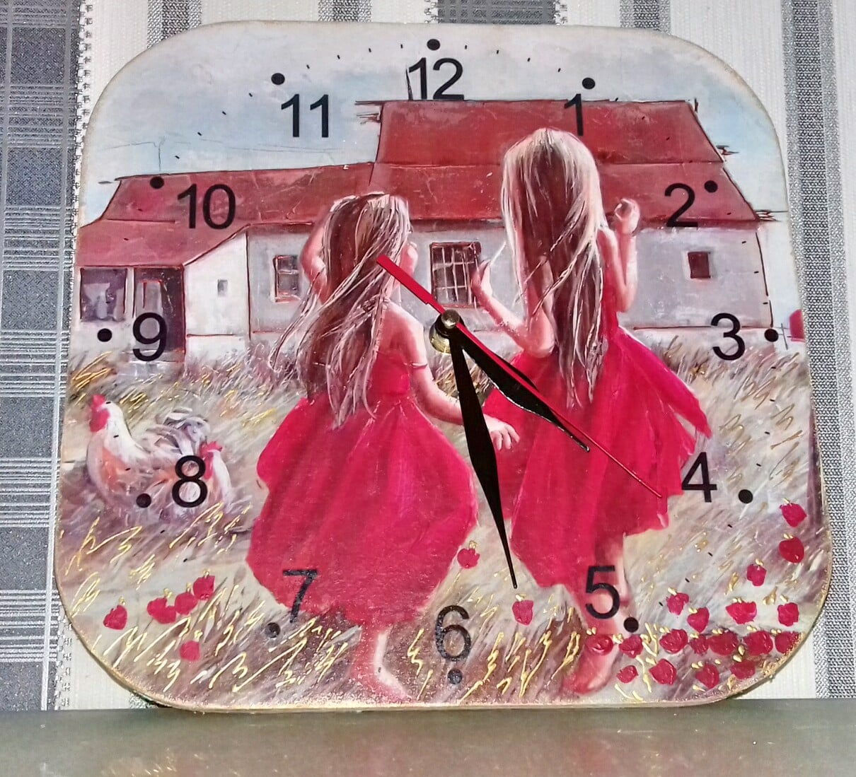 Часы настенные интерьерные Okl Gifts 25х25 см 275