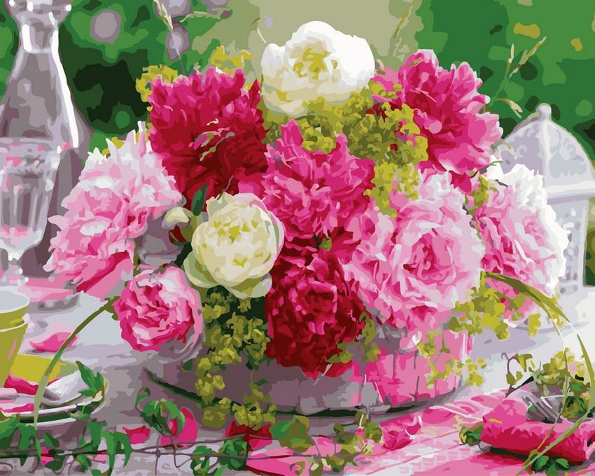Картина по номерам Brushme Пионы для любимой 40x50 см (BK-GX24756)