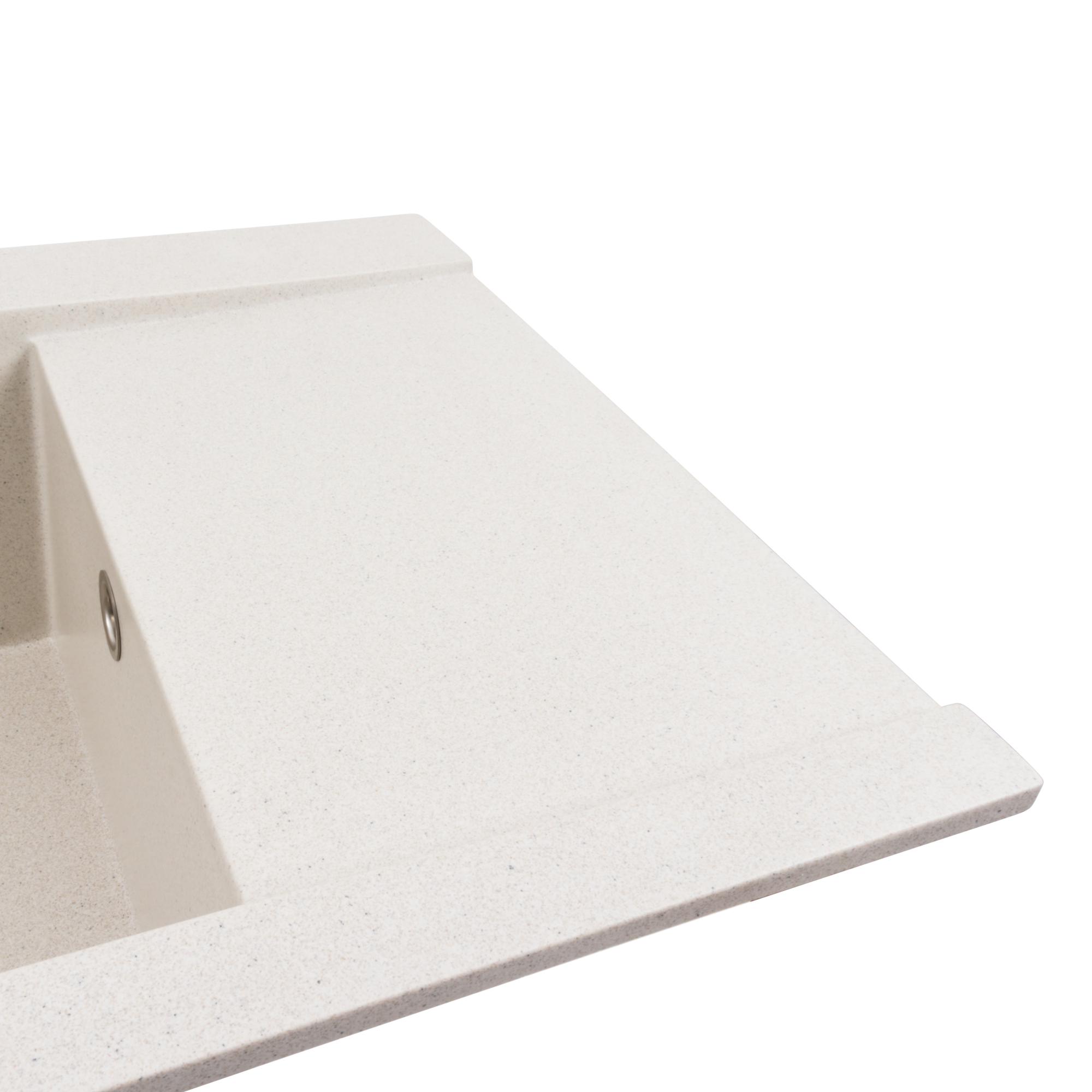 Мийка кухонна Platinum PLS-A40262 гранітна прямокутна 960x510 мм Білий (25968573) - фото 4 Мийка кухонна Platinum PLS-A40262 гранітна прямокутна 960x510 мм Білий (25968573) - фото 4