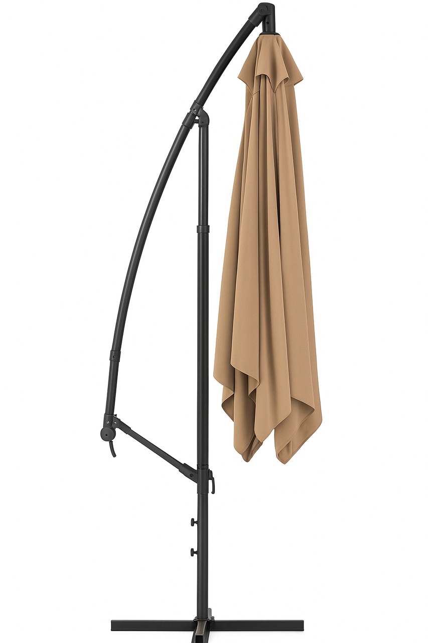 Парасоля садова WCG з LED-підсвіткою та чохол 2,5х2,5 м Бежевий - фото 5