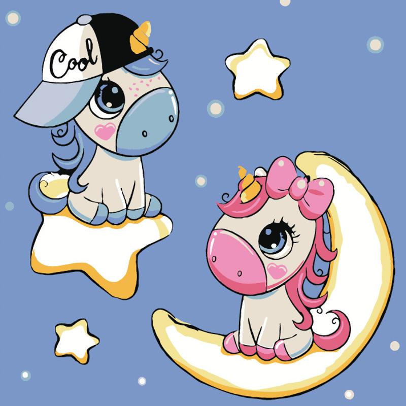 Картина по номерам Strateg Ночная прогулка 20х20 см (HH5125)