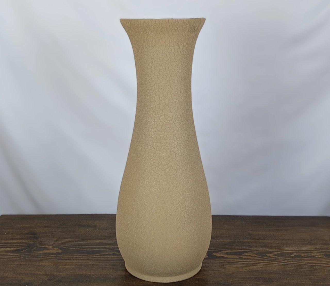 Ваза Nana Ceramics напольная высокая Осень шелк 60 см Капучино