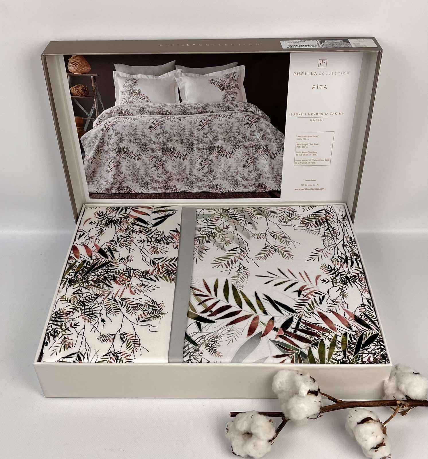 Комплект постільної білизни Pupilla Collection Pita сатин сімейний (CN30042)