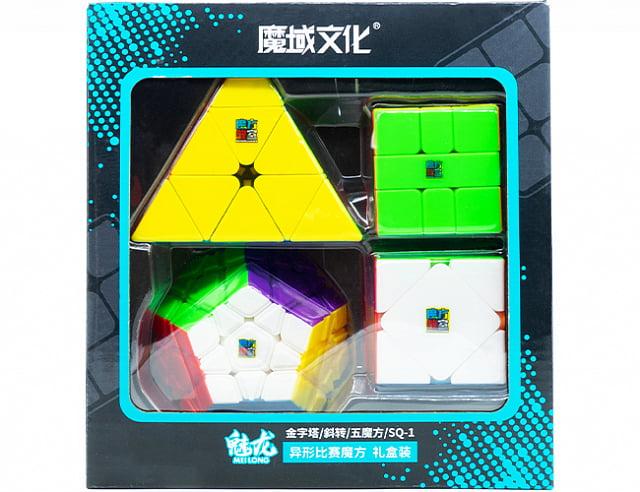 Подарунковий набір головоломок Meilong MoYu Gift pyraminx/megaminx/skewb/SQ-1 (135563)