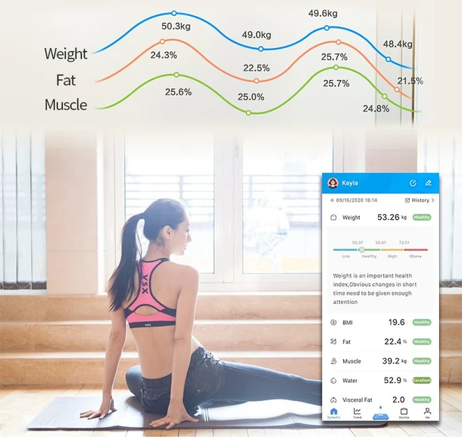Ваги підлогові розумні з Bluetooth до 180 кг Чорний (2760268493) - фото 4 Ваги підлогові розумні з Bluetooth до 180 кг Чорний (2760268493) - фото 4