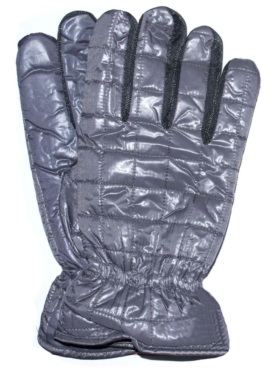 Мужские болоневые перчатки №6-4 размер универсальный Серый (DR007721)