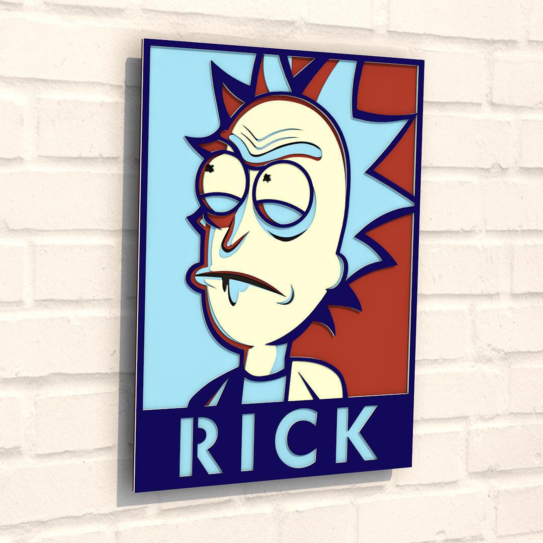 Деревянная картина раскраска TWD Рика 35х25 см (ww-3DP40008)