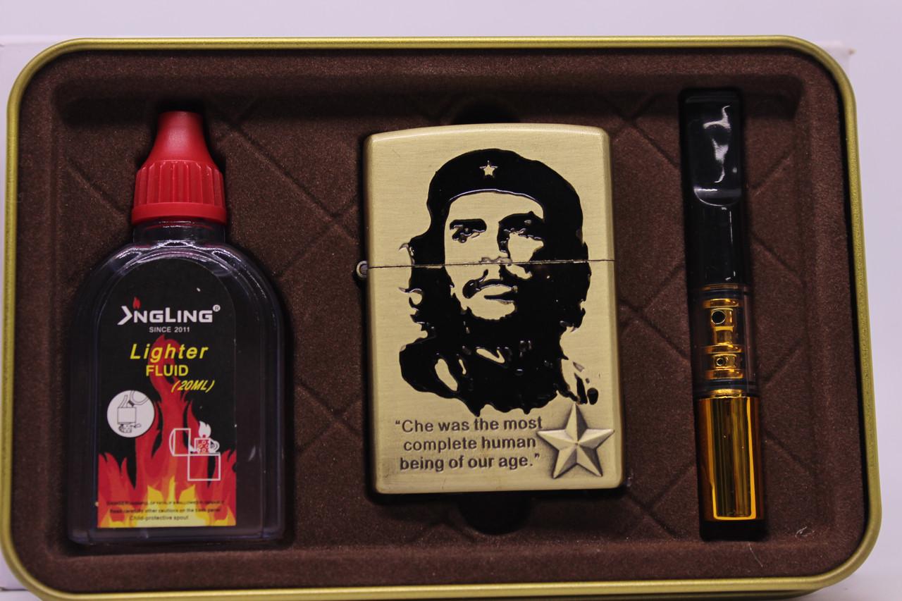 Набор с бензиновой зажигалкой ZIPPO в железном футляре Che Guevara №2-136 001 Gold (2729770032) Набор с бензиновой зажигалкой ZIPPO в железном футляре Che Guevara №2-136 001 Gold (2729770032)