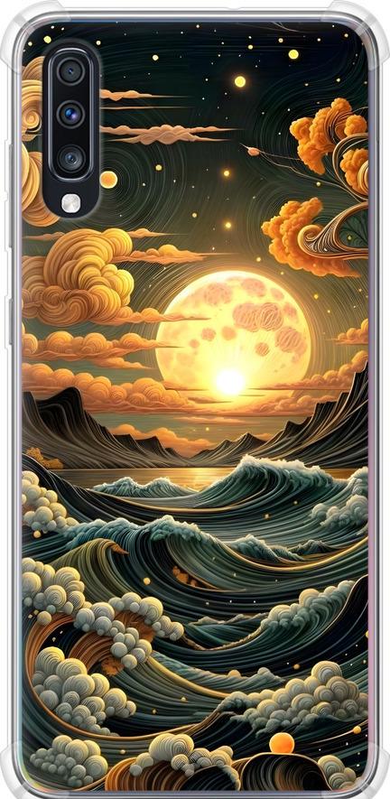 Чехол на Samsung Galaxy A70 2019 A705F Арт волны (6332sp-1675-42517)
