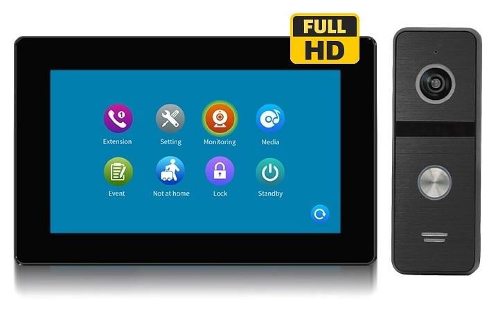 Комплект домофона CoVi Security TAB FHD Iron FHD Black - фото 2