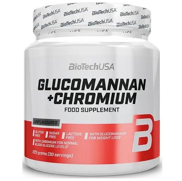 Натуральна добавка для спорту BioTechUSA Glucomannan Chromium 225 g /30 servings/