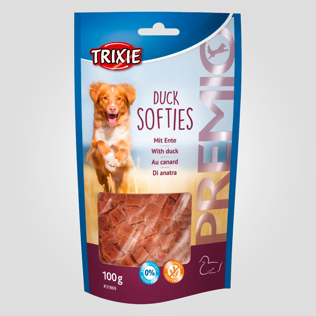 Лакомство для собак Trixie Premio Duck Softies кусочки с уткой 100 г (20505435)