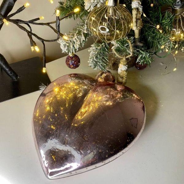 Велика новорічна іграшка на ялинку Exner Серце 18x3,5x21,5 см - фото 2