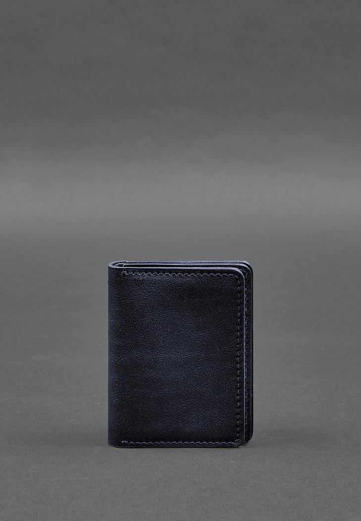 Обкладинка шкіряна для посвідчення водія ID і пластикових карток 2.0 Синій (A-028082)