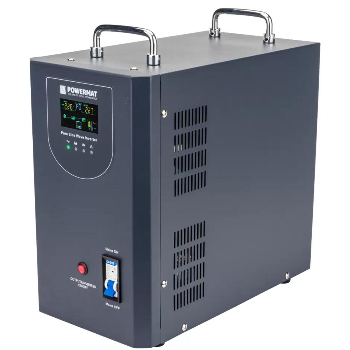 Джерело безперебійного живлення Powermat PM-UPS-3000MP 2415717471 3000ВА/2400 Вт 48В чиста синусоїда з РК-дисплеєм