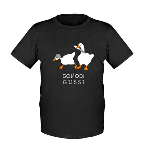 Футболка детская Боевые Gussi 128 см Черный (17450235-2-200757-S)