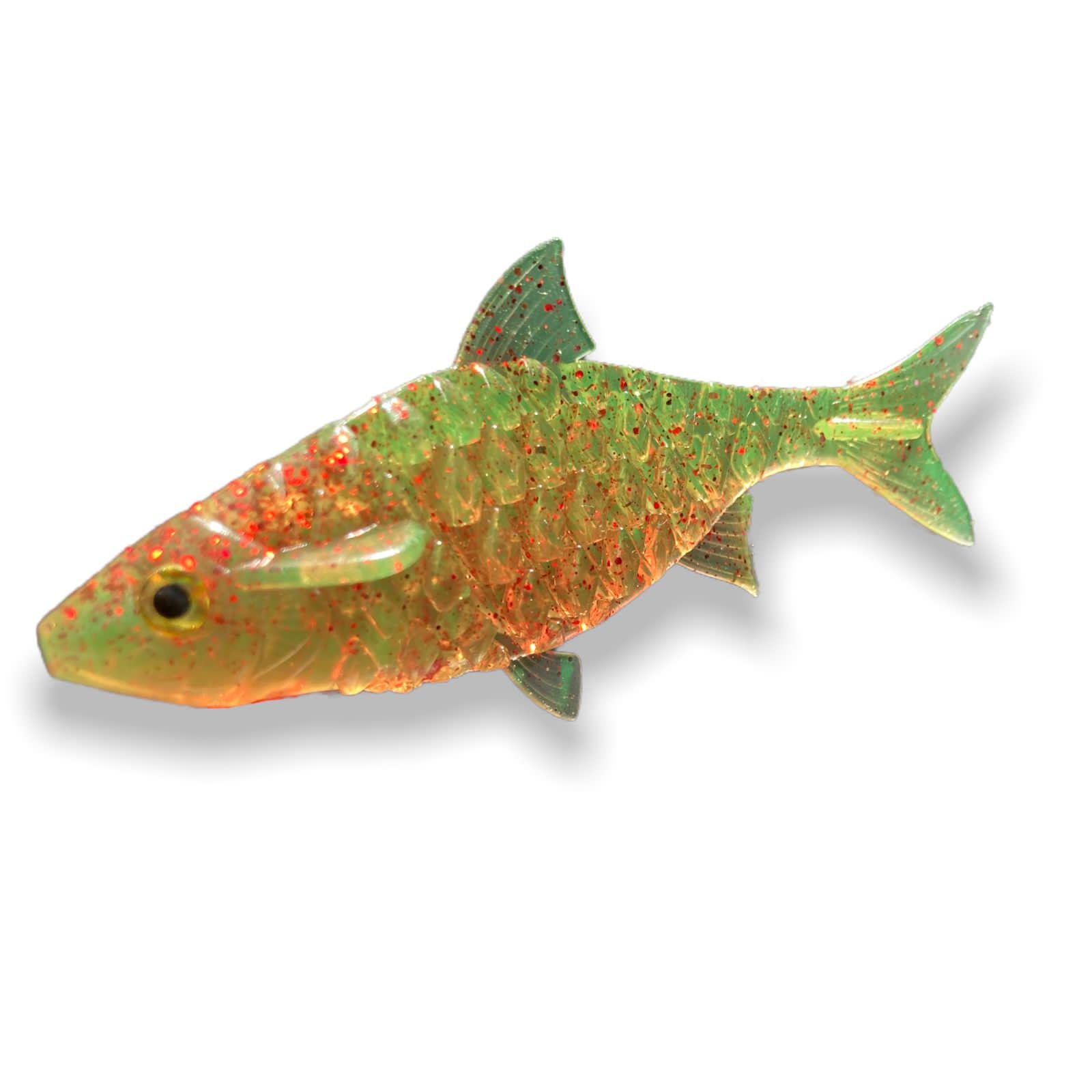 Приманки Big Baits Chebak 3D речная серия 4,0" 2 шт. # 107 Motoroil (2406107)