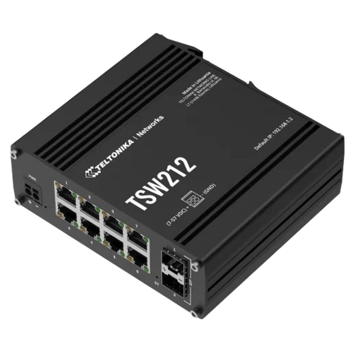 Комутатор Teltonika TSW212 керований настільний 8 x RJ45 10/100/1000MBit/s (35896457) Комутатор Teltonika TSW212 керований настільний 8 x RJ45 10/100/1000MBit/s (35896457)