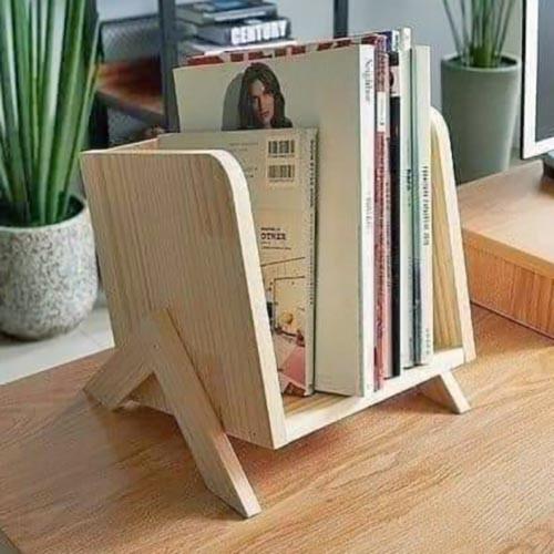 Полка книжная настольная из дерева Таларио Бланже (КПА-007801)