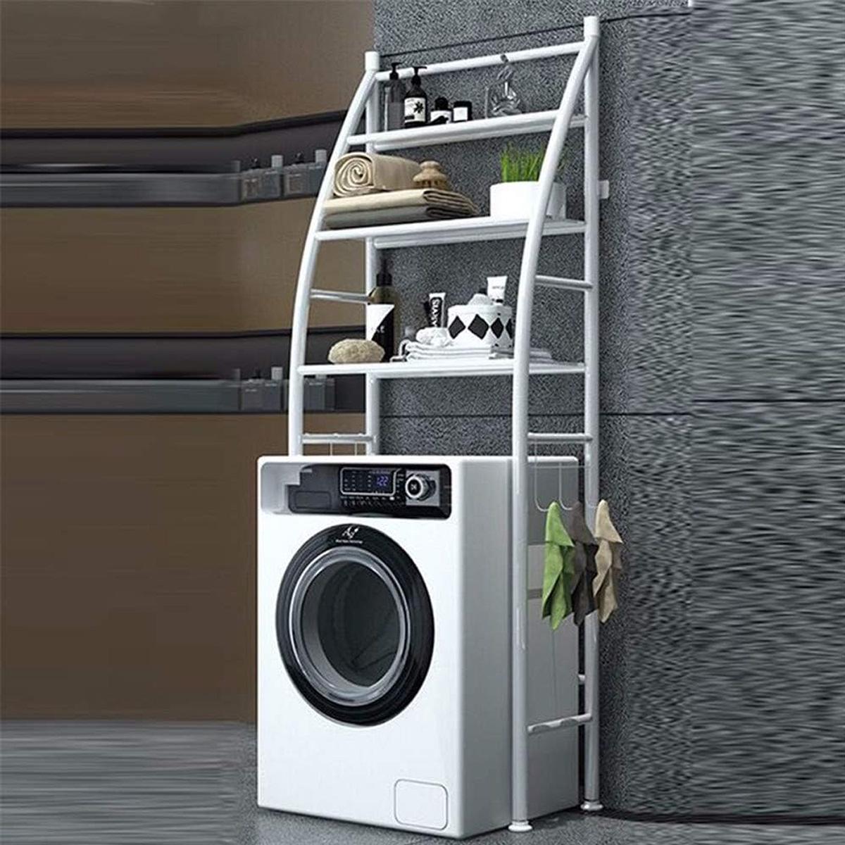 Полка стеллаж Laundry Rack напольная над стиральной машиной 65х25х165 см (R30889) - фото 5 Полка стеллаж Laundry Rack напольная над стиральной машиной 65х25х165 см (R30889) - фото 5