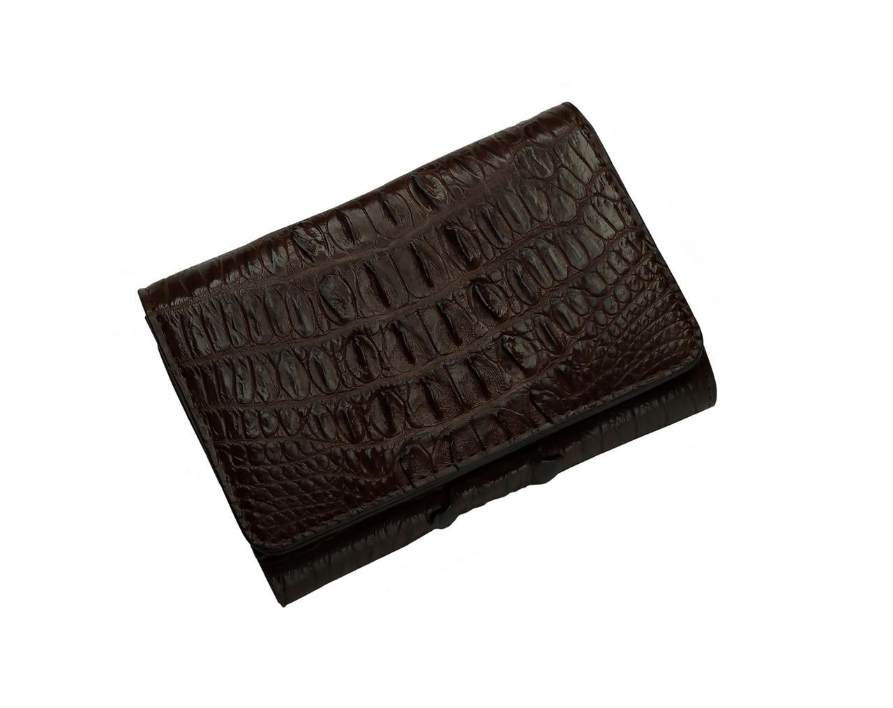 Кошелек Ekzotic Leather женский из кожи крокодила Коричневый (cw105)