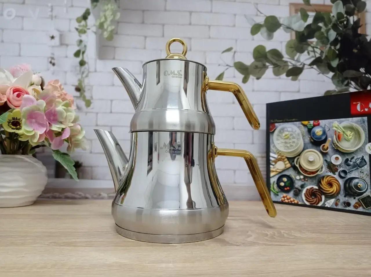 Чайник двухъярусный OMS Collection 8075-M 0,5/1,25 л (89871) - фото 6 Чайник двухъярусный OMS Collection 8075-M 0,5/1,25 л (89871) - фото 6