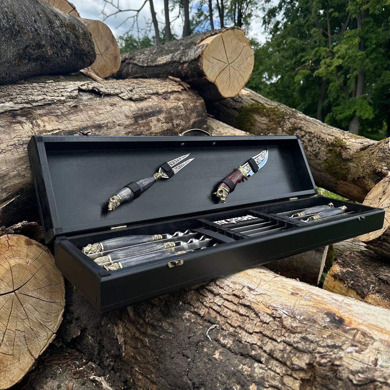 Набор шампуров Lux-Premium №7 ручной работы (19223161)