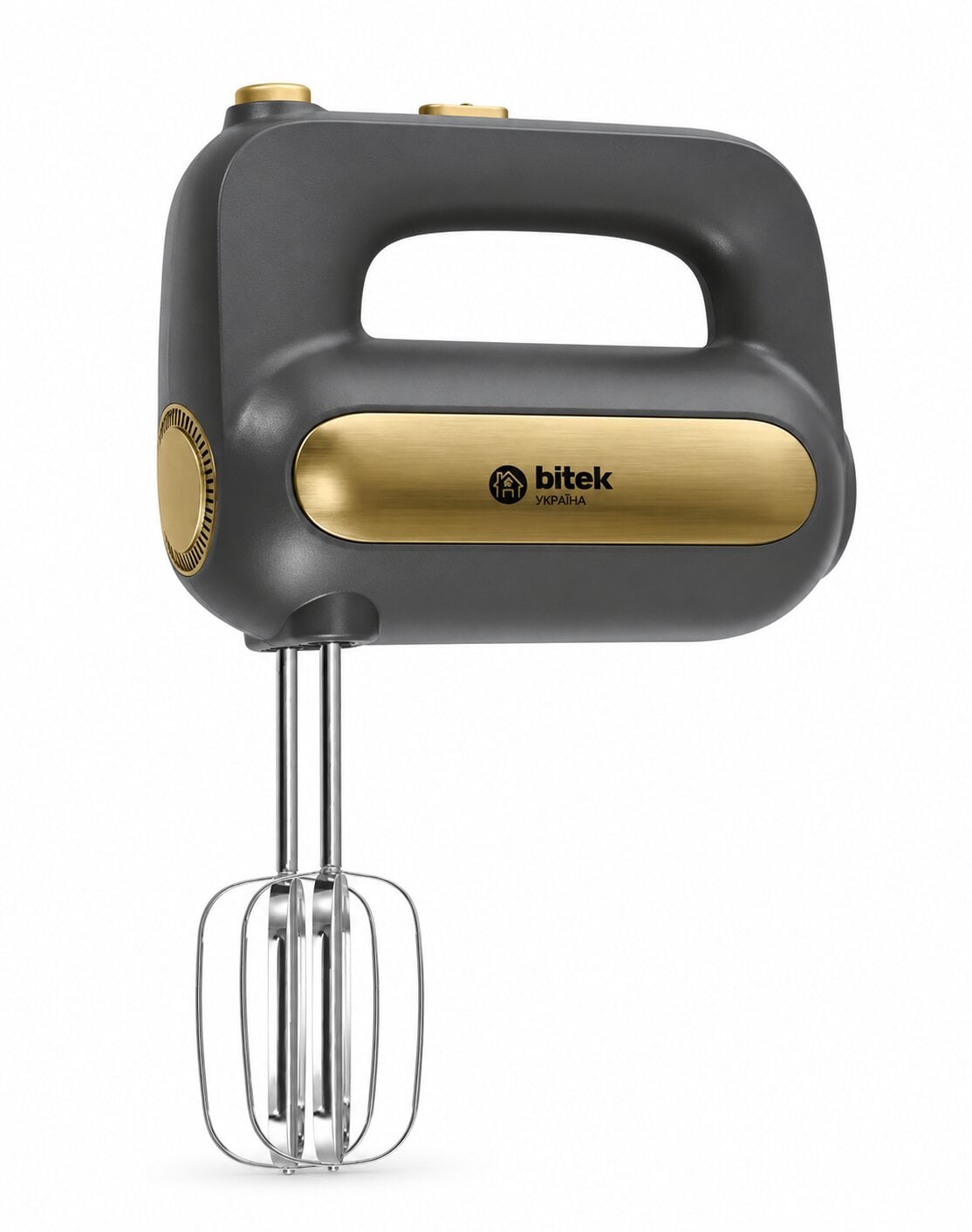 Миксер ручной BITEK BT-6634 1000 Вт 5 скоростей с венчиками и крюками Серый/Золотистый (PH01479) Миксер ручной BITEK BT-6634 1000 Вт 5 скоростей с венчиками и крюками Серый/Золотистый (PH01479)