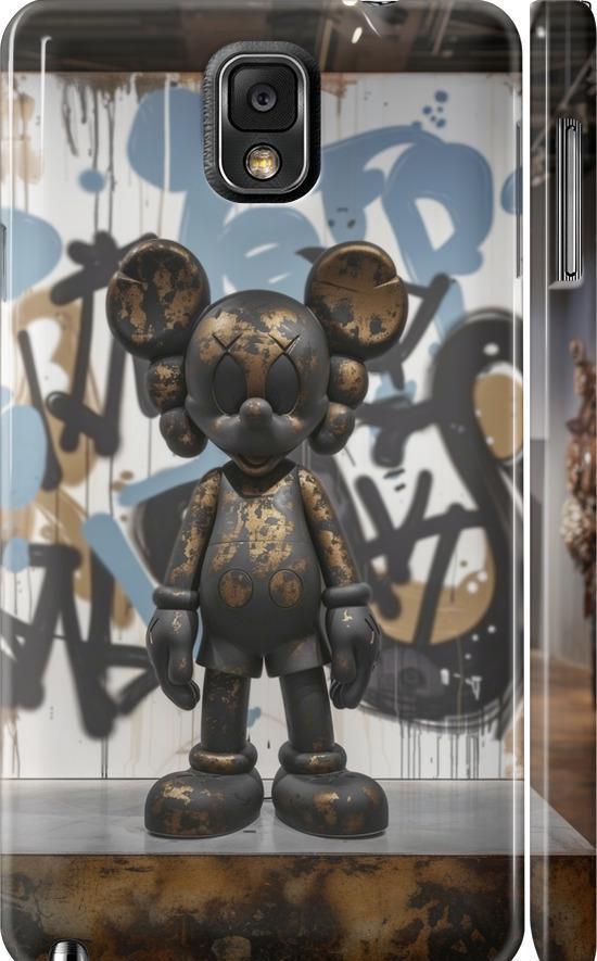 Чехол на Samsung Galaxy Note 3 N9000 Bronze kaws v2 (6098c-29-42517)