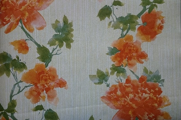 Обои на бумажной основе Шарм 96-10 Peony Flower 0,53х10 м Orange (6348182f545099340e54bfa8)