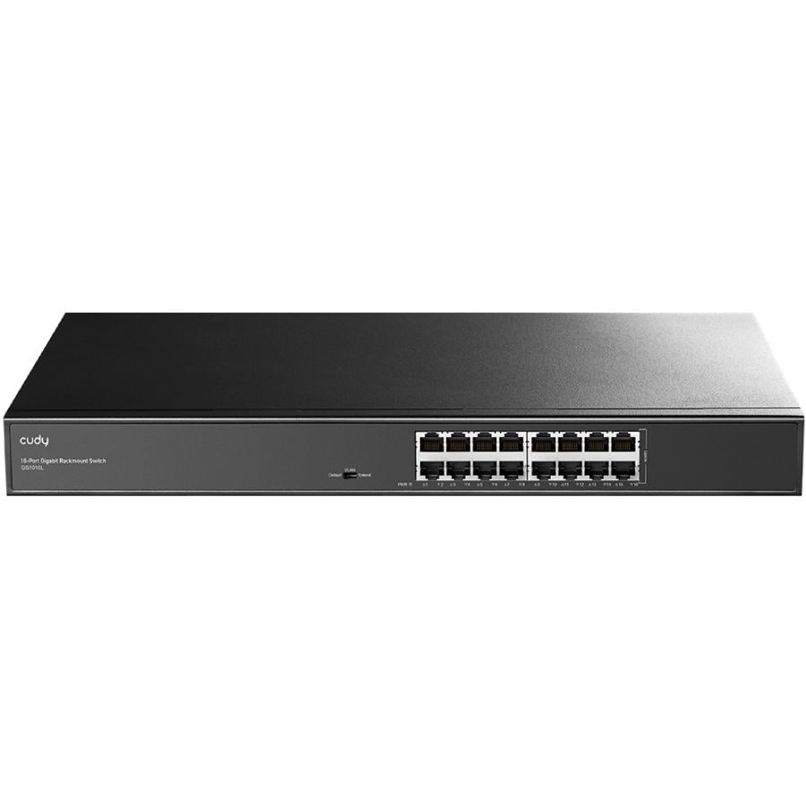 Комутатор Cudy GS1016L 16-портовий Gigabit Metal Switch 19" RM Grey (GS1016L) Комутатор Cudy GS1016L 16-портовий Gigabit Metal Switch 19" RM Grey (GS1016L)