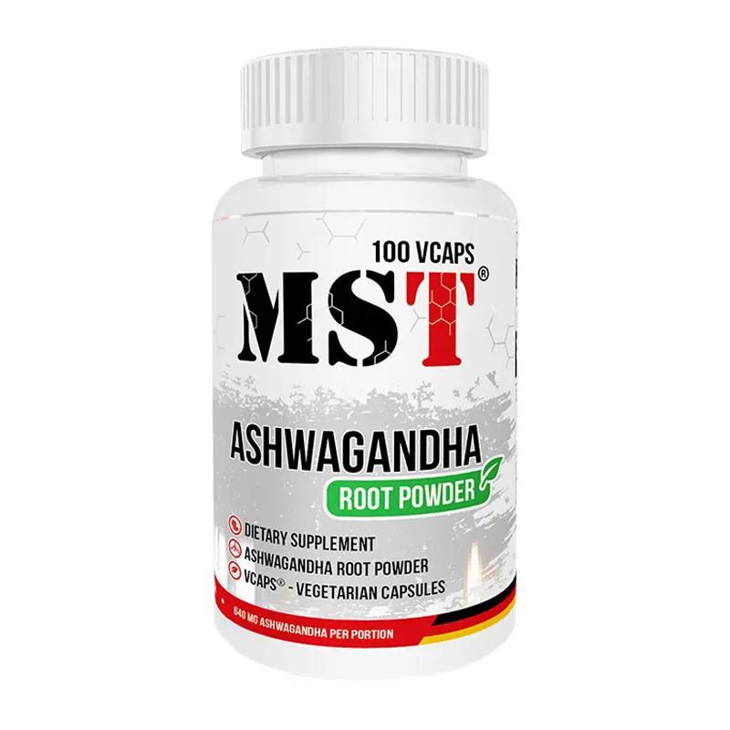 Ашваганда MST Ashwagandha Root Powder 100 капс. 18612-01)