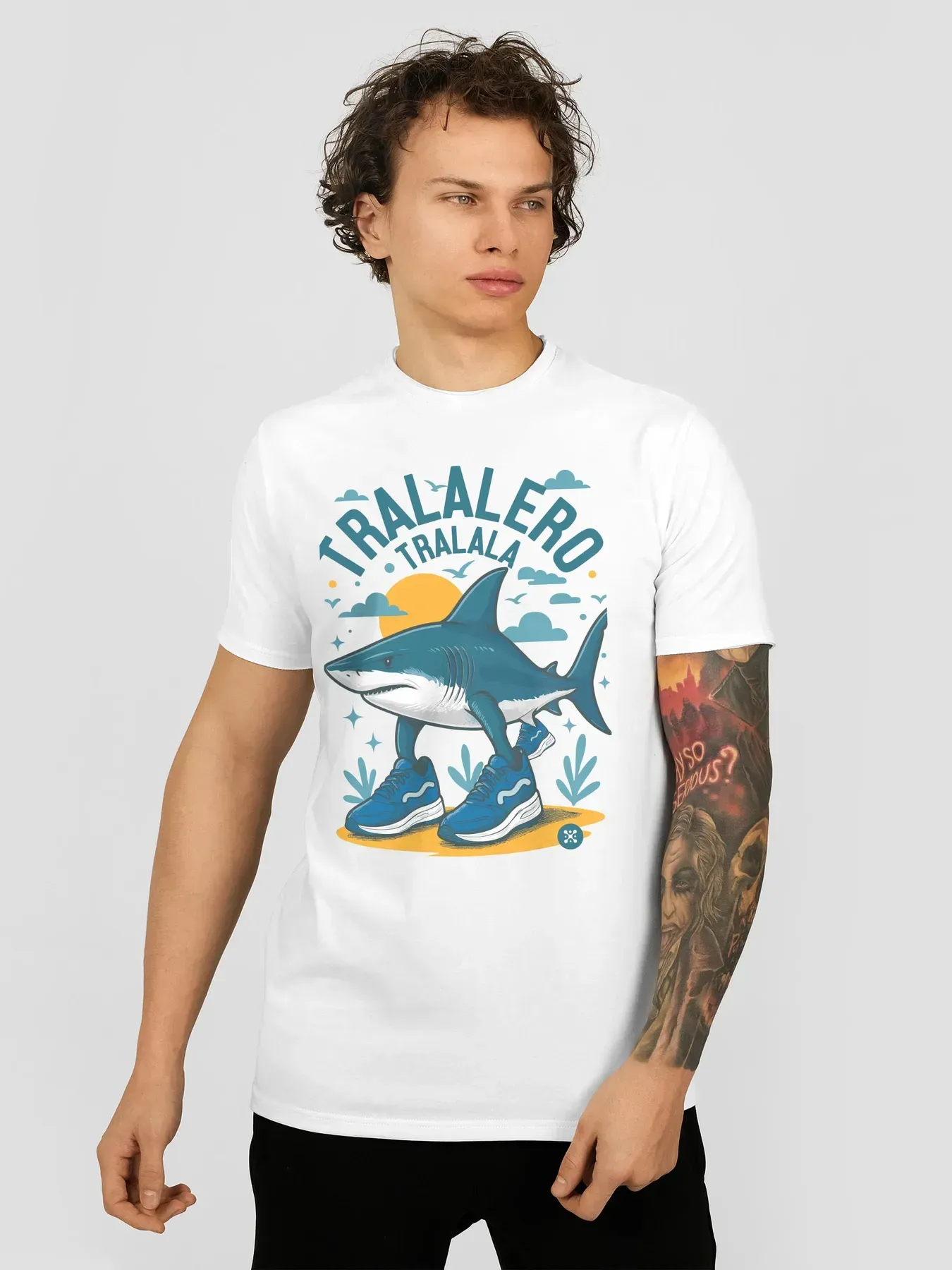Футболка мужская Tralalero Tralala XS Белый (26928558)