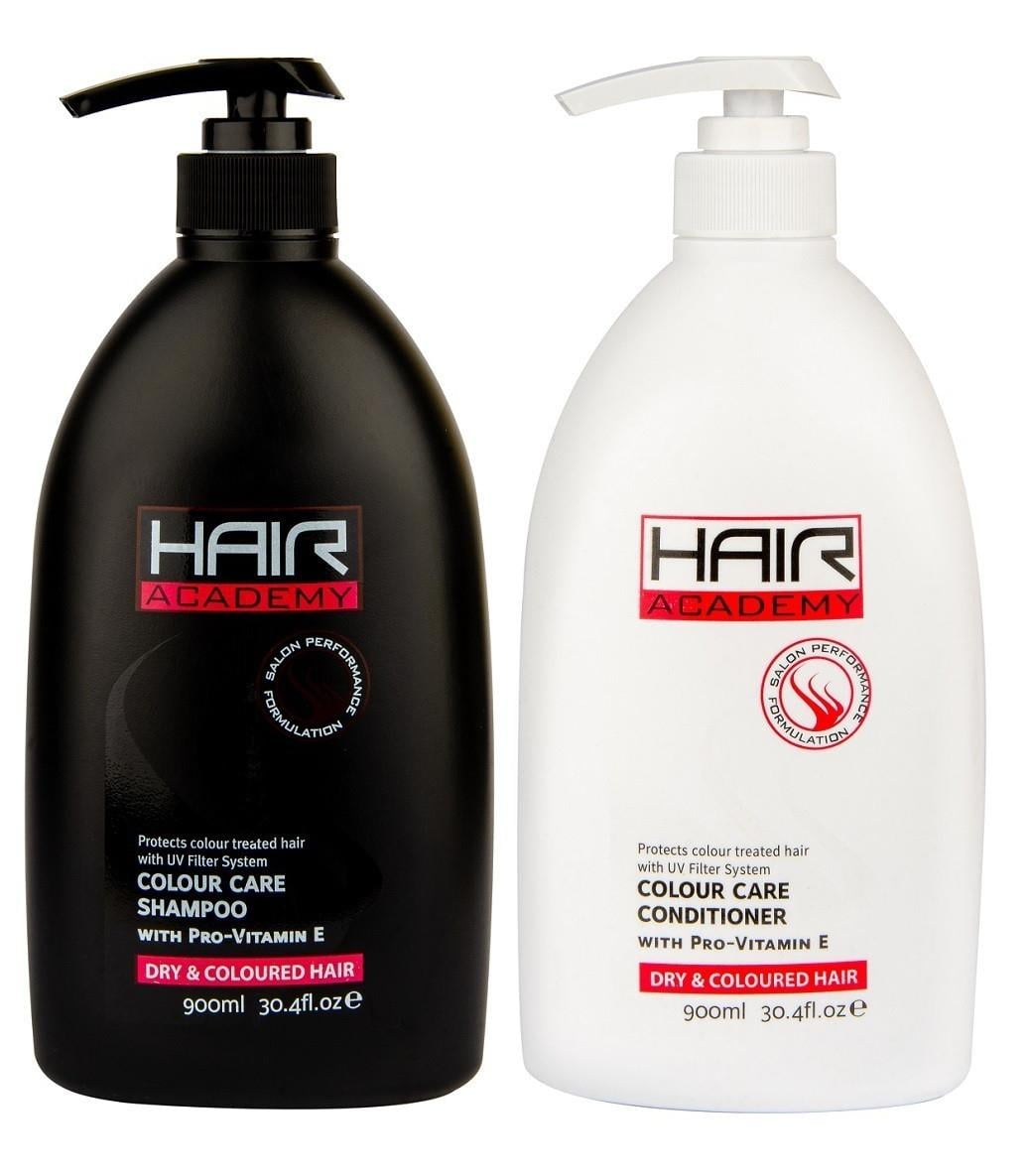 Набор для окрашенных волос Hair Academy Colour Care Vitamin E 900 мл + 900 мл (E-00318N)