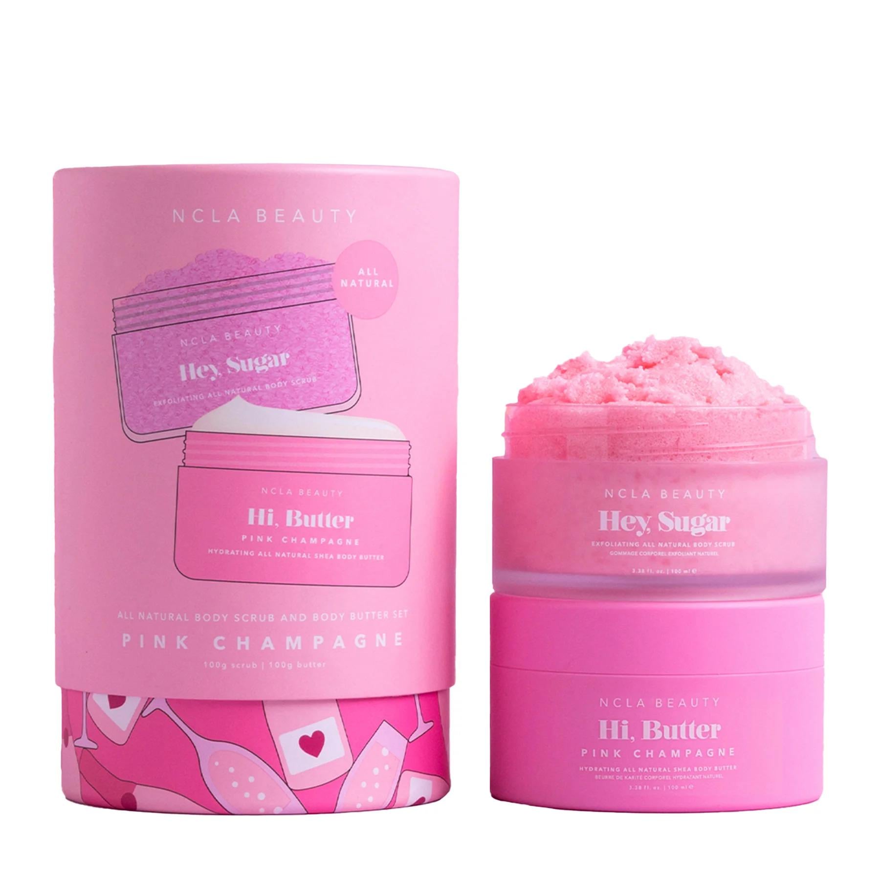 Подарочный набор по уходу за телом NCLA Beauty Pink Champagne Body Care Discovery Set Розовое шампанское 2 шт. по 100 мл