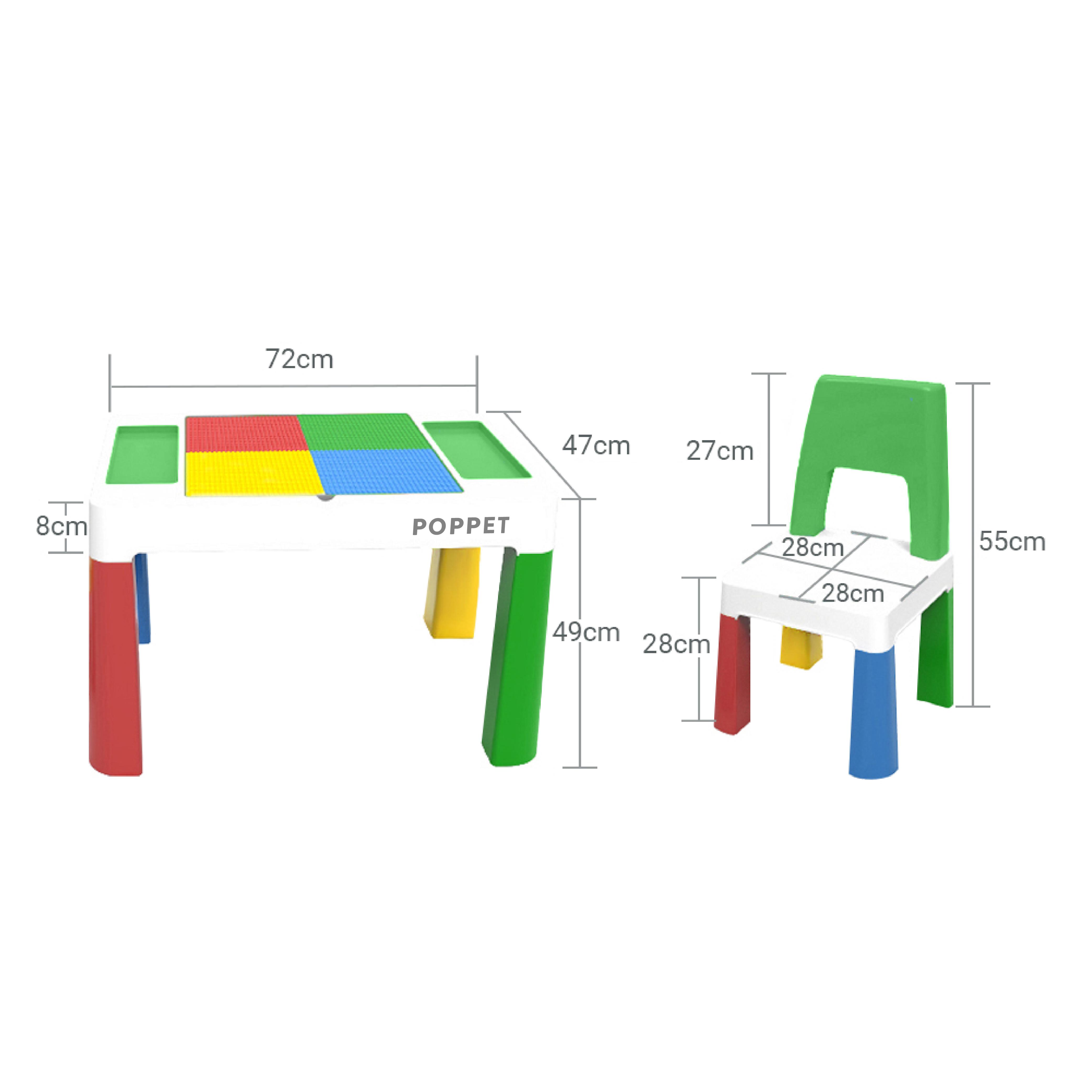 Комплект Poppet столик Колор Грін 5в1 стілець/подушка на стілець/фломастери (PP-002G-G) - фото 8