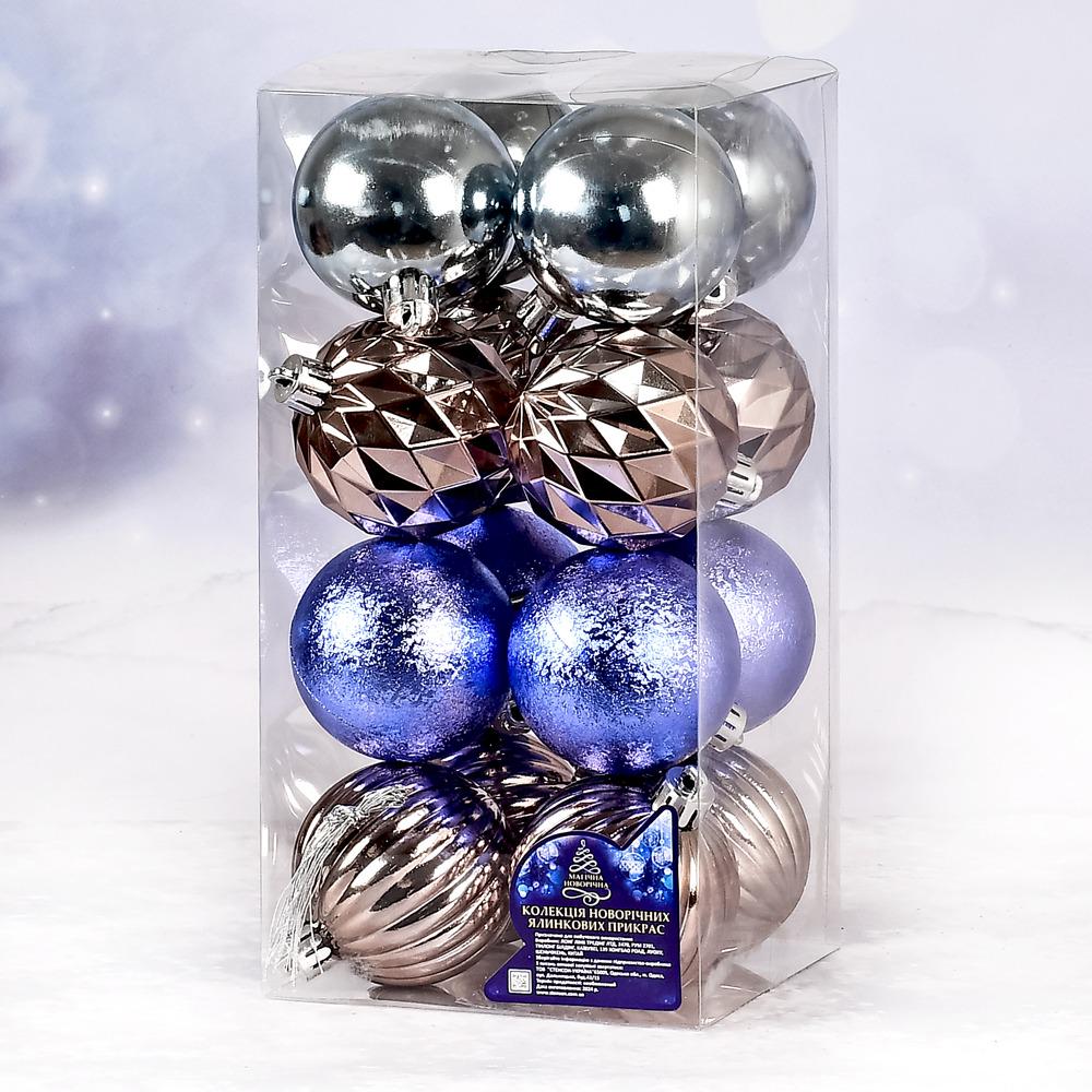 Елочные шарики 6 см 16 шт. (9695) Елочные шарики 6 см 16 шт. (9695)