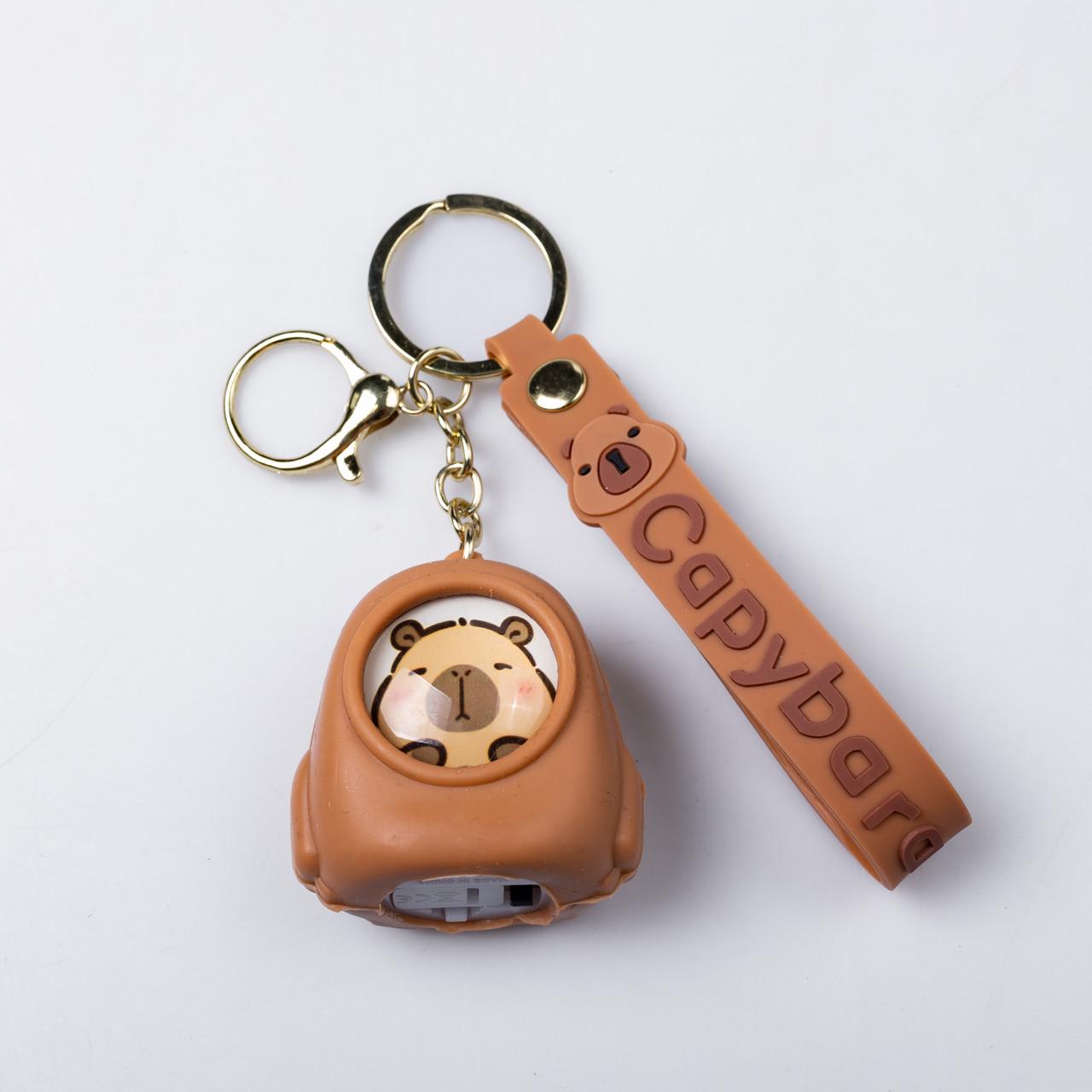 Брелок для ключей Капибара в ракете 4,5х5 см (HP-55-30BR)