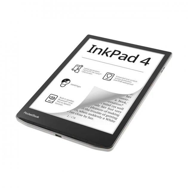 Книга электронная PocketBook 743G InkPad 4 Stundust Silver (PB743G-U-CIS)