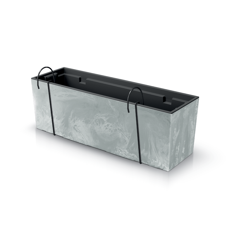 Балконий ящик Prosperplast Urbi Case Beton Effect з вкладником 60 см підвісний Бетон (DUC600EW-422U)