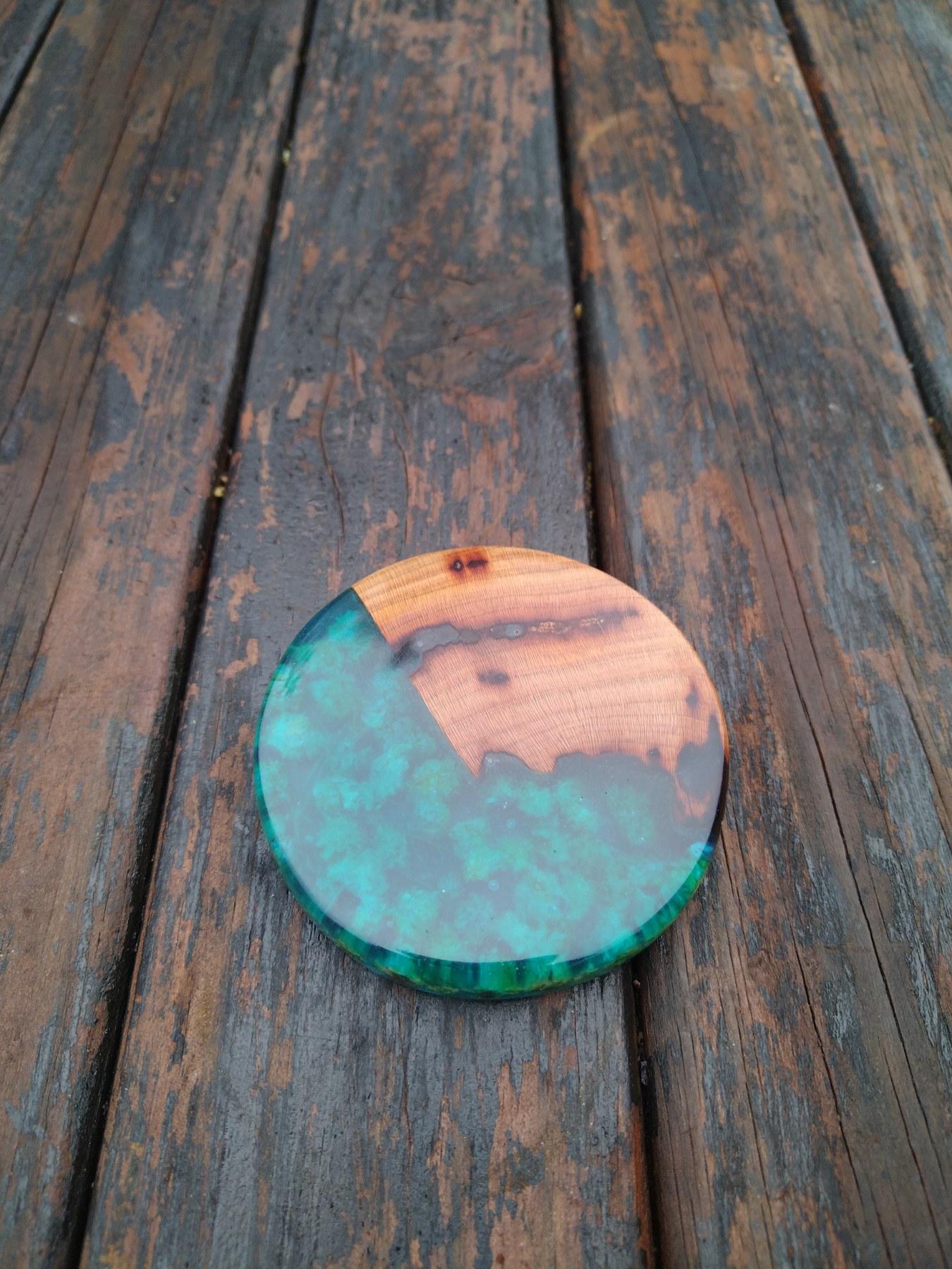 Підставка під чашку ЯРО з епоксидною смолою 75х10 см - фото 2