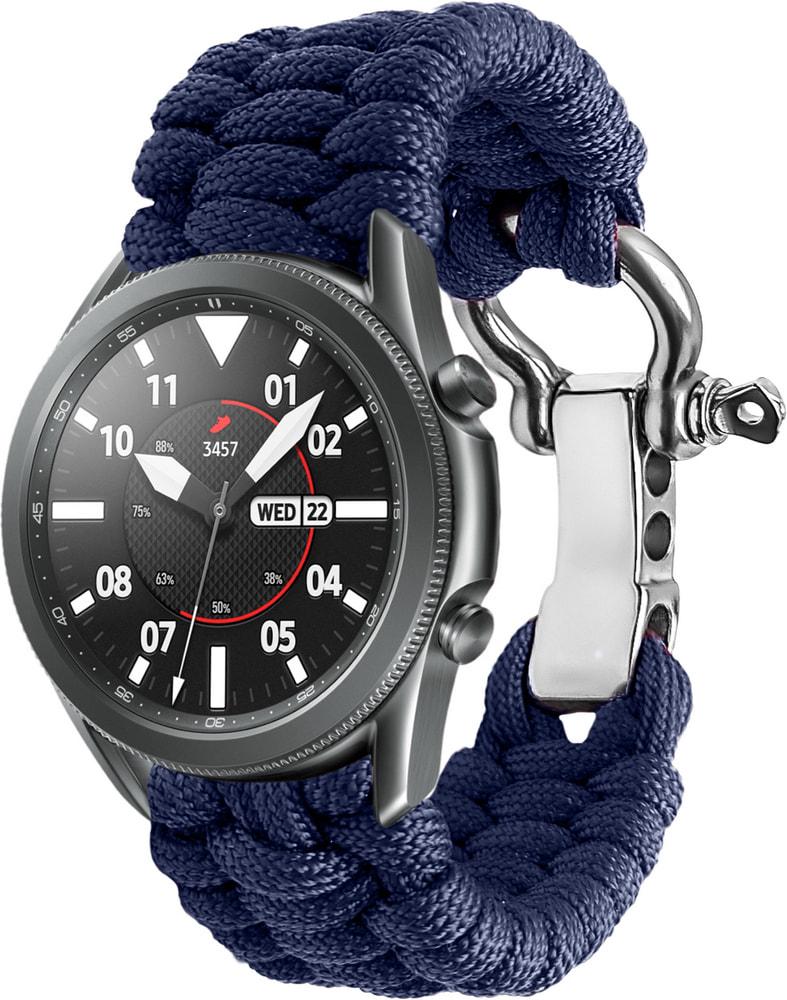 Ремешок из Паракорда Ruper для Galaxy Watch 3 45 мм (22mm) Dark Blue (30801-5D)
