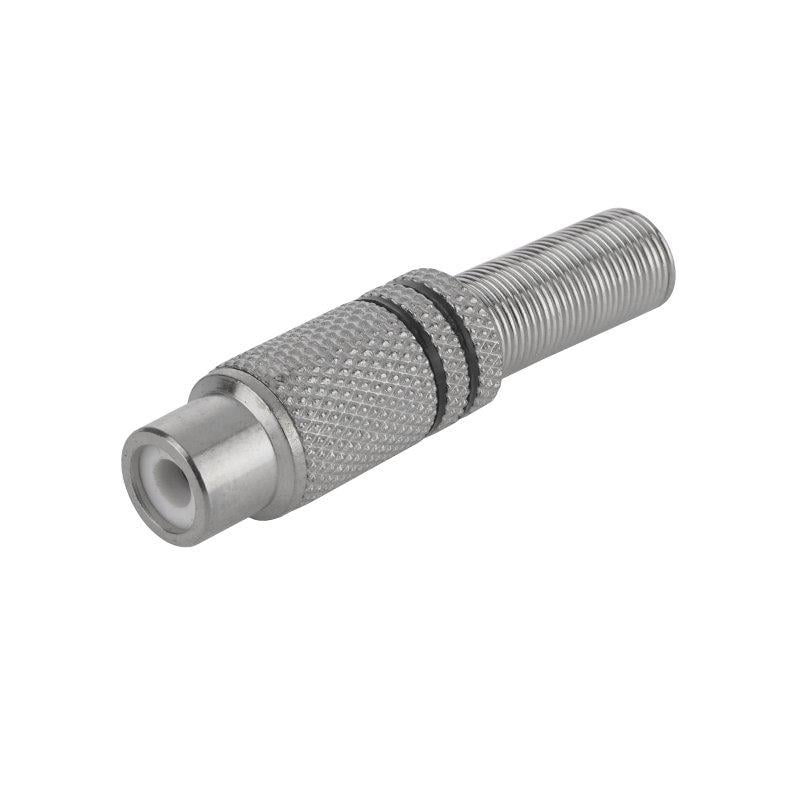 Гнездо RCA 2 полосы Черный (A153026)