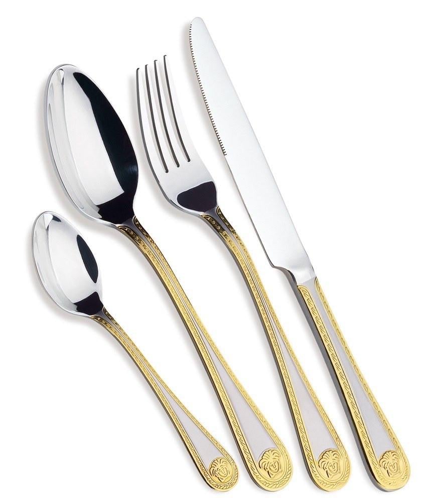 Набір столових приладів Zillinger ZL-72G Versailles в подарунковій валізі на 12 персон 72 предмети (2724039882)