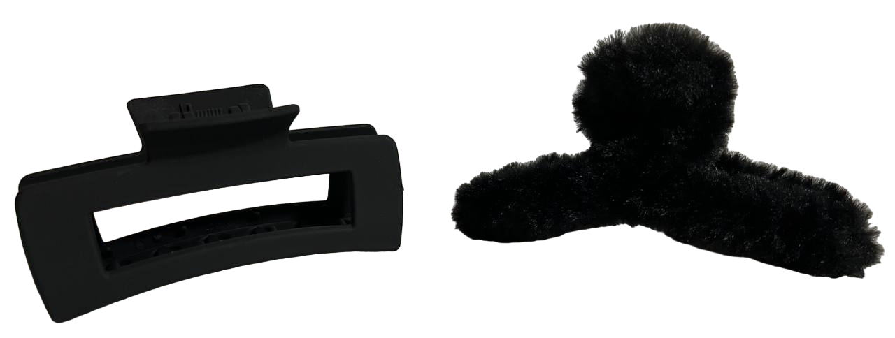 Набор заколок крабов 2 шт. Черный (165)